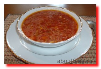 Супы из томатов